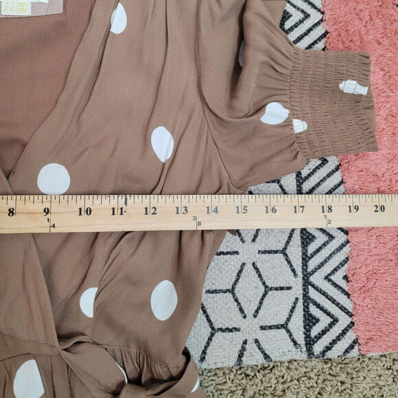 Anthropologie Bernice Polka Dot Wrap Dress, sz 0 - Picture 14 of 16